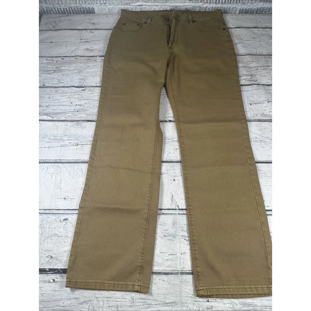Mott & Bow Jeans Mens 33X32 Mercer Khaki Stretch Soft Twill Denim NWOT